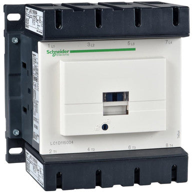 Power contactor, 4 pole, 200 A, 4 Form A (N/O), coil 230 VAC, screw connection, LC1D115004P7 - LC1D115004P7