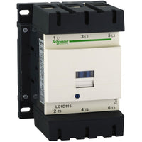 IEC Magnetic Contactor, 1NC/1NO, 24V DC, 3 P, nonreversing, Ring-lug screw terminals - LC1D1156BD