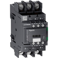 TeSys D contactor 3P 50A AC-3 up to 440V coil 24-60V AC/DC ring-lugs - LC1D50A6BNE