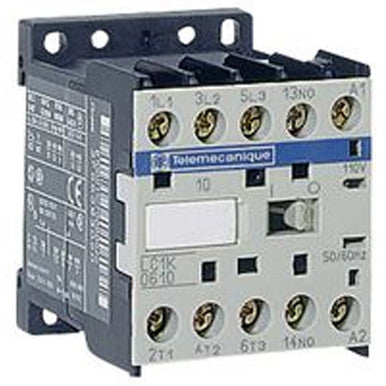 Power contactor, 3 pole, 6 A, 3 Form A (N/O), coil 110 VAC, screw connection, LC1K0610F7 - LC1K0610F7