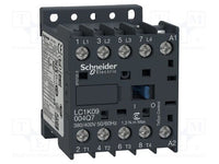 Power contactor, 4 pole, 20 A, 4 Form A (N/O), coil 24 VAC, screw connection, LC1K09004B7 - LC1K09004B7