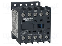 IEC Magnetic Contactor, No Auxiliary Contacts, 120V AC, 4 P, Non-Reversing, Screw Clamp - LC1K09008G7