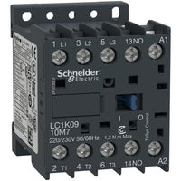 Contactor, 3Pst-No, 400Vac, Dinrail/Panl Rohs Compliant: Yes |Schneider Electric LC1K0910V7 - LC1K0910V7