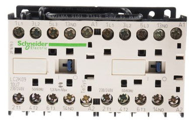 Reversing Contactor, Tesys K, 3P, AC-3, Lt Or Eq to 440V 9A, 1 No - LC2K0910U7