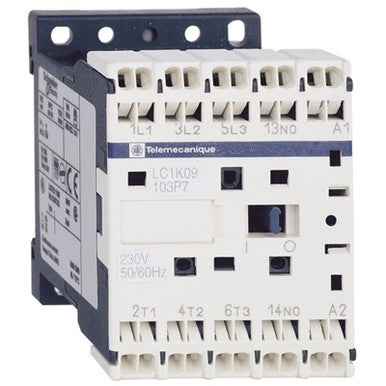 TeSys K contactor - 3P - AC-3 <= 440 V 6 A - 1 NO aux. - 24 V DC coil - LP1K06103BD