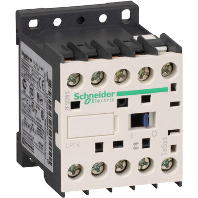 Power contactor, 4 pole, 20 A, 4 Form A (N/O), coil 24 VDC, screw connection, LP1K09004BD3 - LP1K09004BD3