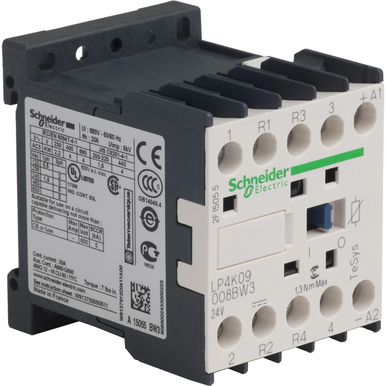 Contactor 575Vac 9Amp Iec Options Rohs Compliant: Yes |Schneider Electric LP4K09008BW3 - LP4K09008BW3