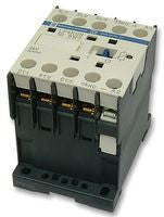 Power contactor, 3 pole, 9 A, 400 V, 3 Form A (N/O), coil 24 VDC, screw connection, LP4K0910BW3 - LP4K0910BW3