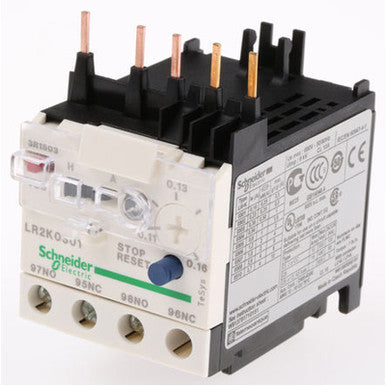 Overload Relay, 1NC/1NO, 0.11 A Min current, 0.16 A Max current, 690V AC - LR2K0301