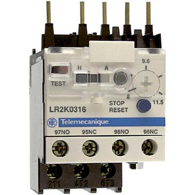 Thermal Overload Relay, 1NC/1NO, 8 A Min current, 11.5 A Max current, 690V AC - LR2K0316
