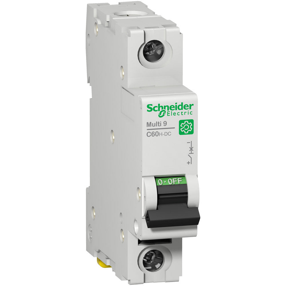 Miniature Circuit Breaker, C60H-DC Series, 2A, 1 Pole, Not Rated, 5kA at 250V DC, C Curve - M9U21102