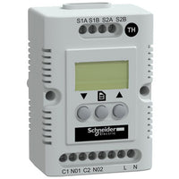 Thermostat, 200-240 V, -40-80 °C, (L x W x H) 44 x 56 x 85 mm, NSYCCOTH230VID - NSYCCOTH230VID