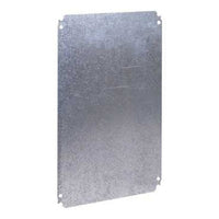 Simple mounting plate for enclosures, H1200xW1000mm, galvanised steel, dimensions reversible - NSYMM1210