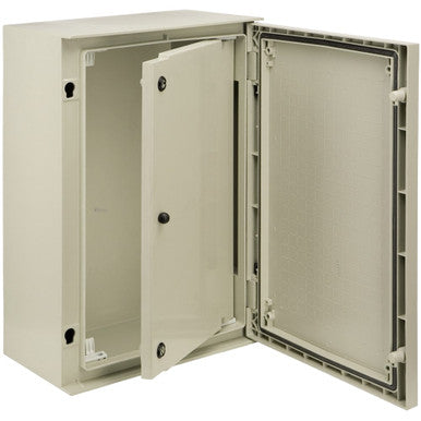 Reversible internal door polyester 2 locks grid pattern forPLM86 | Schneider Electric NSYPAP86G - NSYPAP86G