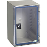 Control cabinet, (H x W x D) 300 x 200 x 160 mm, IP66, polyester, light gray, NSYPLM32TG - NSYPLM32TG