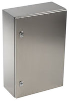 Wall Mount Electrical Enclosure, S3X, Stainless Steel, Plain Door, 600X400X200MM - NSYS3X6420