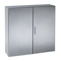 Wall Mount Electrical Enclosure, S3X, Stainless Steel, Plain Door, 800X600X250MM - NSYS3X8625