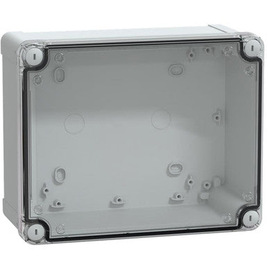 Polycarbonate enclosure, (L x W x H) 105 x 194 x 241 mm, light gray (RAL 7035), IP66, NSYTBP241910HT - NSYTBP241910HT