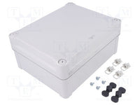 Polycarbonate enclosure, (L x W x H) 105 x 194 x 241 mm, light gray (RAL 7035), IP66, NSYTBP241910H - NSYTBP241910H