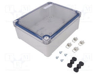 Polycarbonate enclosure, (L x W x H) 87 x 194 x 241 mm, light gray (RAL 7035), IP66, NSYTBP24198T - NSYTBP24198T