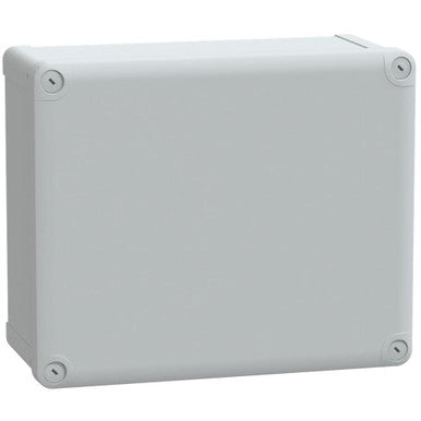 Polycarbonate enclosure, (L x W x H) 128 x 241 x 291 mm, light gray (RAL 7035), IP66, NSYTBP292412 - NSYTBP292412