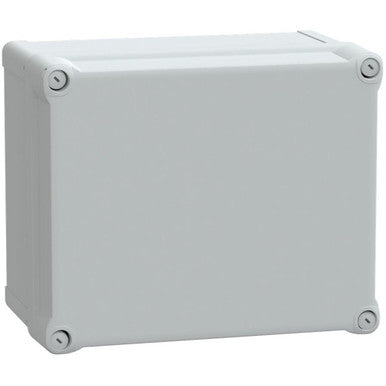 Polycarbonate enclosure, (L x W x H) 168 x 241 x 291 mm, light gray (RAL 7035), IP66, NSYTBP292416H - NSYTBP292416H