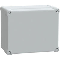 Polycarbonate enclosure, (L x W x H) 168 x 241 x 291 mm, light gray (RAL 7035), IP66, NSYTBP292416H - NSYTBP292416H