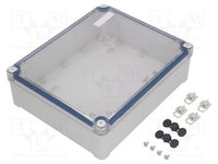 Polycarbonate enclosure, (L x W x H) 88 x 241 x 291 mm, light gray (RAL 7035), IP66, NSYTBP29248T - NSYTBP29248T