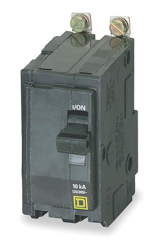 Miniature Circuit Breaker, QO Series, 30A, 2 Pole, 120/240V AC, 10kA at 120/240V AC, B Curve - QOB230EPD