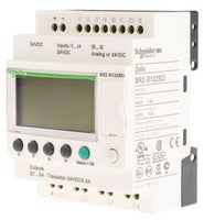 Compact smart relay Zelio Logic - 12 I O - 24 V DC - clock - display - SR2B122BD
