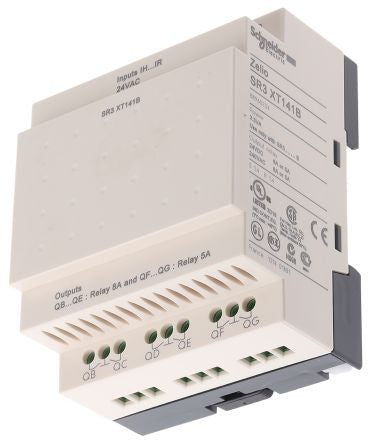 Plc Expansion Modules, 24 VAC 8 in 6 Out Discrete Screw 0.005A Zelio SR3 Series - SR3XT141B