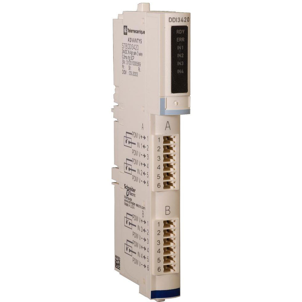 24VCD IN 4PT KIT CONNS, BASE | Schneider Electric STBDDI3420K - STBDDI3420K