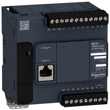 Controller M221-16IO Tr.npn, 24V DC, An Output Current Of 0.5A - TM221C16U