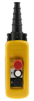Pendant Control Station, Plastic, Yellow, 2 Push Buttons With 1 No, 1 Emergency Stop Nc - XACA2713