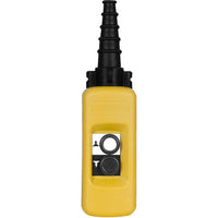 Pendant control station, Harmony XAC, plastic, yellow, 2 push buttons with 2NO+1NC - XACA291