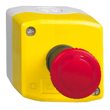 Switch Emergency Stop N.C. SPST Mushroom Button 6A 600VAC 250VDC Screw Panel Mount - XALK178