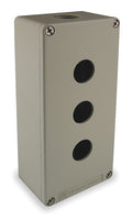 Enclosure, Pushbutton, 3 Hole, 22MM, Zinc, NEMA13, N/a, Gray, Harmony Xap Series - XAPG39503