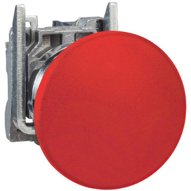 Switch Push Button N.C. SPST Round Button 10A 600VAC 600VDC Momentary Contact Screw Clamp Panel Mount - XB4BC42