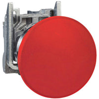 Switch Push Button N.C. SPST Round Button 10A 600VAC 600VDC Momentary Contact Screw Clamp Panel Mount - XB4BC42