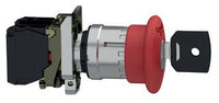 Emergency stop, key unlocking, mounting Ø 22 mm, unlit, 1 Form B (N/C), XB4BS9442 - XB4BS9442