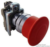 Pushbutton Switch, SPST, Momentary, 0.55A, 125VDC, Screw Terminal, Panel Mount - XB4BT842