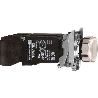 Switch Push Button N.O./N.C. DPST Flush Round Button 6A 600VAC 600VDC Screw Clamp Panel Mount - XB4BW3135