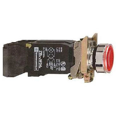 Switch Push Button N.O./N.C. DPST Flush Round Button 6A 600VAC 600VDC Screw Clamp Panel Mount - XB4BW3445