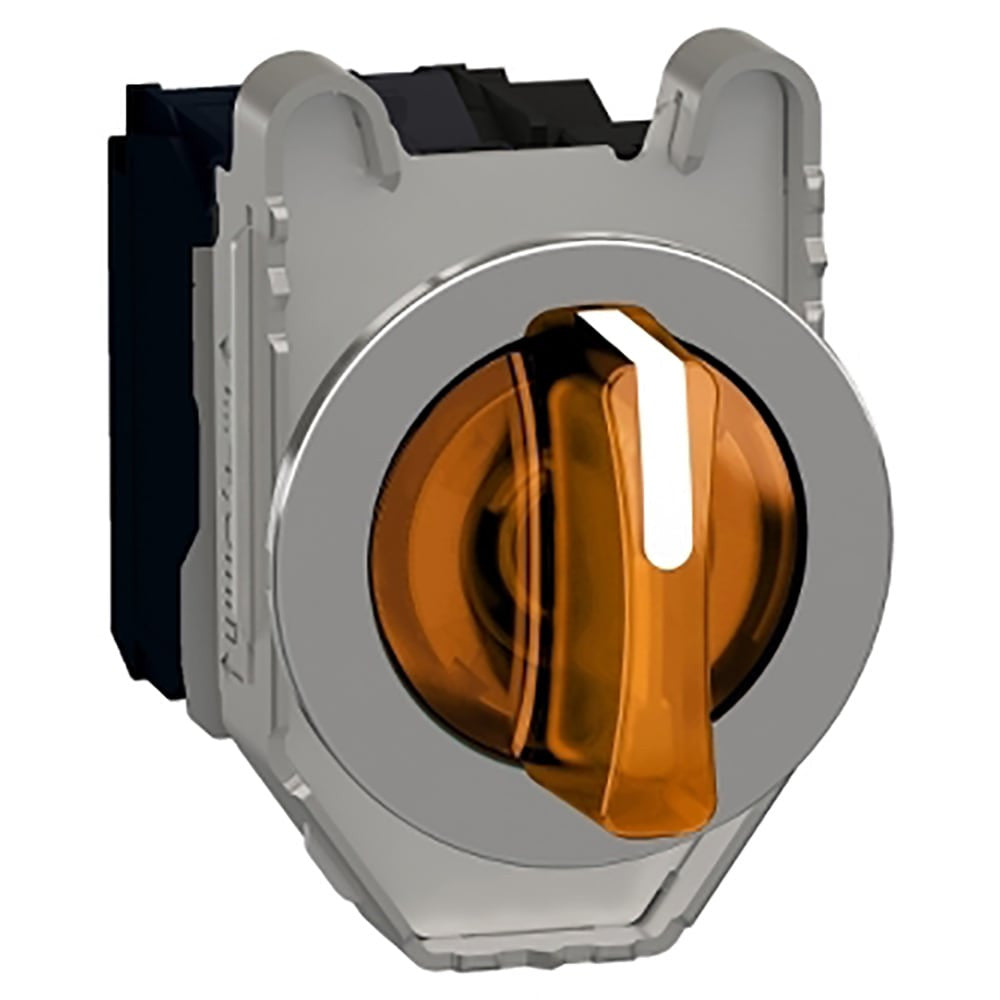 Flush Mount Illuminated Switch Orange 3 Position 230V 1NO 1NC - XB4FK135M5