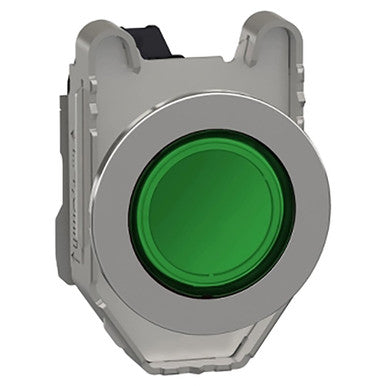 Signal light, illuminable, waistband round, green, mounting Ø 30.5 mm, XB4FVB3 - XB4FVB3