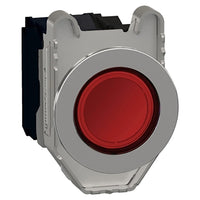 Flush Mount Caps Illuminated Push Button Red Led 120V 1NO 1NC - XB4FW34G5