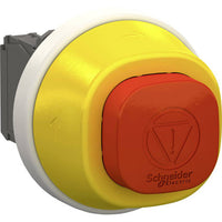 Antimicrobial Illuminated E-stop, 22MM, Trigger Latching Turn to Release, Led - XB5AS84W3B5