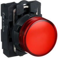 Electric Red Led Control Station Indicator 22MM Cutout IP66 120 VAC - XB5AVG4