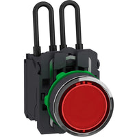 Pilot Light, Harmony XB5, Universal Led, Red, Plastic, 22MM, 110...120V - XB5AW24G5