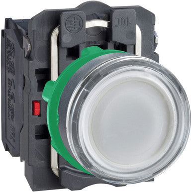 Switch Push Button N.O./N.C. DPST Flush Round Button 6A 600VAC 600VDC Screw Clamp Panel Mount - XB5AW31B5